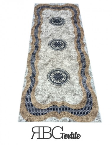 RBG Textile - Tapis Couloir Multicolore Antidérapant 3 - Tunisie Textile Meilleur Prix