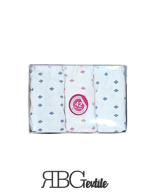 RBG Textile - Lot De 3 Slip Femme Imprime Mimo Coton - Tunisie Textile Meilleur Prix