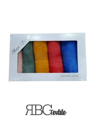 RBG Textile - Paquet De 5 Serviettes - Tunisie Textile Meilleur Prix