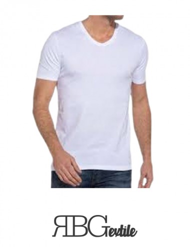 RBG Textile - Tee-shirt Homme GARY - Coton-Col V - Tunisie Textile Meilleur Prix