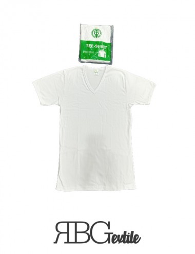 RBG Textile - Tee-Shirts Homme IMPERIAL -Coton-Col V - Tunisie Textile Meilleur Prix