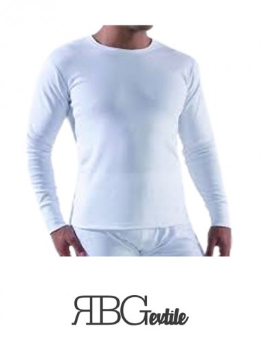 RBG Textile - Tee-shirt homme manche longue-impérial col Rond Coton - Tunisie Textile Meilleur Prix