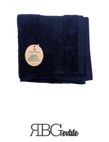 RBG Textile - Serviette De Toilette NOIR cotton - Tunisie Textile Meilleur Prix